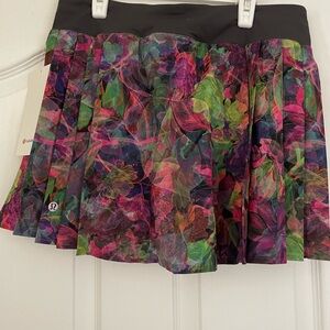 Lululemon Athletica Pink and Green Mini Skirt